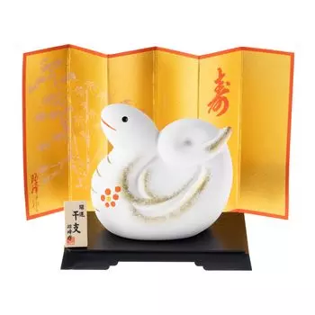 Seto Togeisha 2025 Статуэтка зодиака Компактная Змея Змея Новогоднее украшение Удачи Хакудзюми Шохогама 119