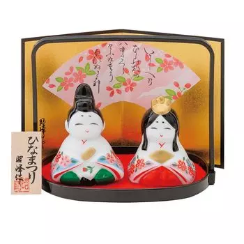 Seto Togeisha Hina Hina Compact Nishikisa Dori Hina White Ceramic Hina Made by Akiho x x cm x x cm Dolls, Dolls, Set, Porcelain, Ornament, Dolls,