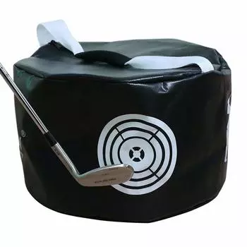 Setoya Golf Swing Golf Impact Power Smash Swing Training Improved Thick Section Bag, Bag, Aid, Type, (Black)