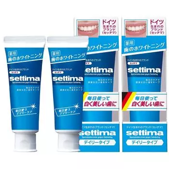 settima Отбеливающая зубная паста для ежедневного ухода Отбеливающая зубная паста Пожелтение зубов Обесцвеченные пятна Уход за пятнами Удаление сигаретных смол Фтор