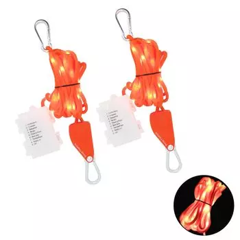 SevayCaptain Tent Rope Rope Light Rope Ratchet 50 светодиодных фонарей 8 режимов освещения Сменные батареи Длина 5 м Толщина 5 мм Изготовлен из высокопрочного материала