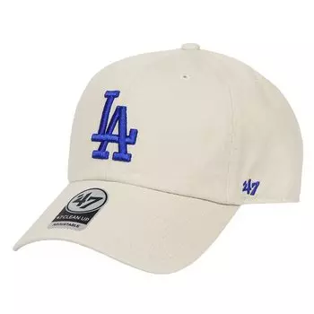 Seven 47 Cap Dodgers Cleanup LA Logo CLEAN UP CAP MENS LADIES Hat Low Cap Bone x Blue [Forty Brand] Мужская Женская