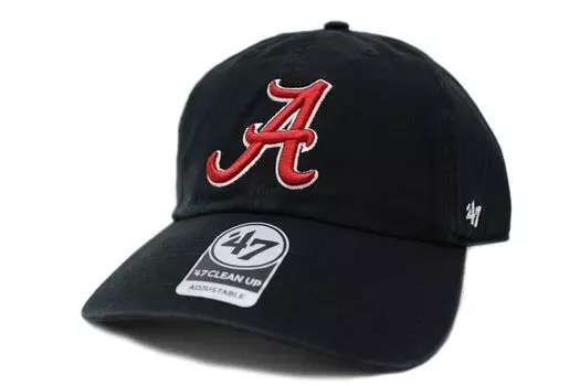 Seven Cap 47 CLEAN UP Университет Алабамы Crimson Tide NCAA College BLACK [Forty Brand] чёрный