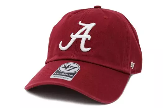 Seven Cap 47 CLEAN UP Университет Алабамы Crimson Tide NCAA College RAZOR RED [Forty Brand]