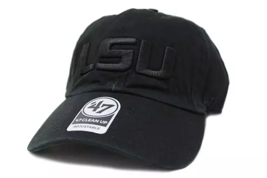Seven Cap 47 CLEAN UP Университет штата Луизиана LSU Tigers NCAA College BLACK [Forty Brand] чёрный