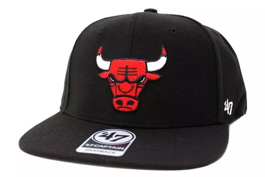 Seven Cap BLACK NO SHOT 47 КАПИТАН НБА Chicago Bulls [Forty Brand]