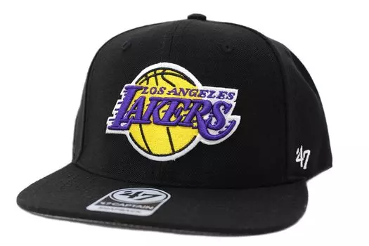 Seven Cap BLACK NO SHOT 47 КАПИТАН НБА Лос-Анджелес Лейкерс [Forty Brand]