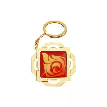Seven Genshin Impact Elements Keychain Geo Anemo Electro Dendro Hydro Pyro Cryo 2