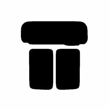 Seven Hard Coat Film Suzuki Jimny JB64W JB74W Rear Set Car Film Dark Smoke Co., Ltd. 2-слойный предварительно вырезанный