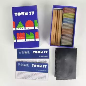 Seven Seven Town Настольная игра Покер, веселая игра для вечеринок для многопользовательских встреч One Size синий