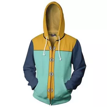 Seven Sins Deadly Grizzlys Sin Kingharlequin Hoodie Cosplay Jacket Sweatshirt 5XL