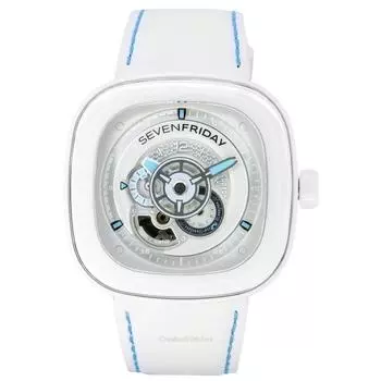 Sevenfriday P-Series Curacao Day-Night с белым циферблатом, автоматические мужские часы P1C05 SF-P1C-05 100M