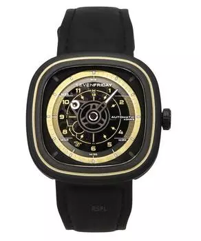 Sevenfriday T Series NFC с поддержкой черного циферблата из нержавеющей стали, автоматические мужские часы T2/06 SF-T2-06