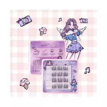 Sevenmoon 3-секундный натуральный и быстрый набор накладных ресниц 3D без клея для путешествий, 9-11 мм