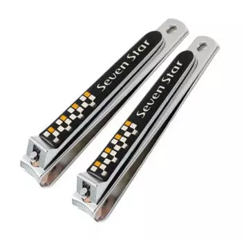 Sevenstar No-mes черные большие кусачки для ногтей, набор из 2 предметов, сделано в Корее