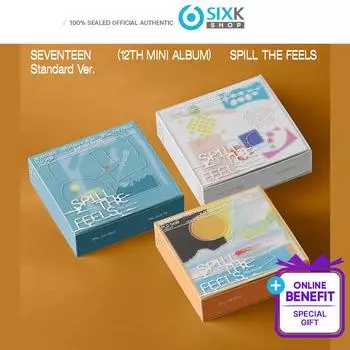 SEVENTEEN 12th Mini Album [SPILL THE FEELS] (Стандартная версия/+Онлайн-преимущество) POB YES24 - RANDOM 1EA