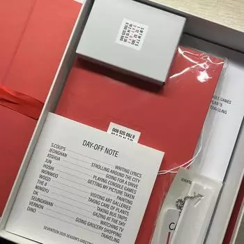 Seventeen 2025 Сезон Приветствие Sig Foca Наклейки Пакет Исключенные Элементы