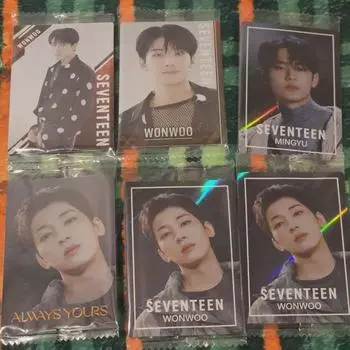 Seventeen Wonwoo Minkyu Wafer Photocard Seventeen Wonwoo Mingyu