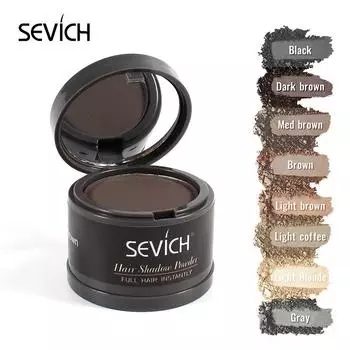 Sevich Magical Fluffy Hairline Powder Линия для волос Тени для волос Корректор для корней прикрытие серого покрытия Унисекс Мгновенно 9 цветов
