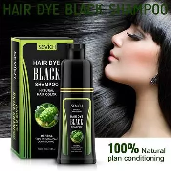 Sevich Natural Noni Plant Essence Instant Black Hair Dye Shampoo 250ml Краска для волос