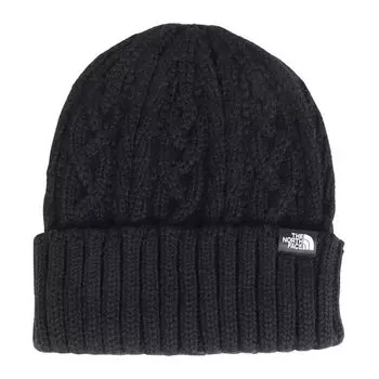 Северная шапка бини крупной вязки, унисекс, шапка, защита, черная, чёрный