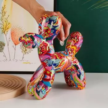 Северные цветные керамические шары, животные, собаки, украшения, креативная копилка, современное украшение для гостиной, домашнее украшение, поделки