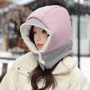 Северо-восточная шапка Lei Feng, женская теплая уличная шапка для езды на электромобиле, защита ушей от холода и ветра, утолщенная хлопковая шапка One Size