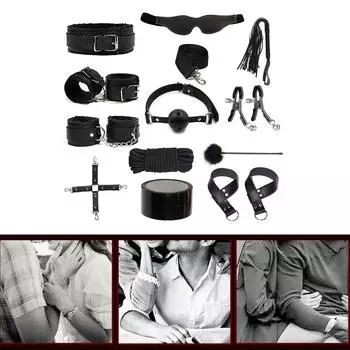 Секс-бондаж, ограничители, игрушки БДСМ, универсальные ограничители для кровати, секс-игрушки для пар с ремнями для секса, наручники для бондажа, повязка на глаза