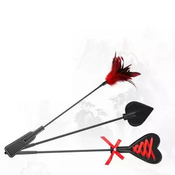 Секс-бондаж PU кожа перо шлепок весло кнут шлепок ролевая игра верховая езда секс кнут