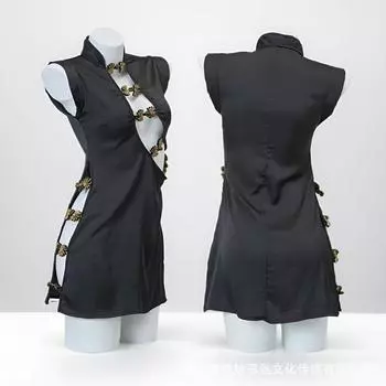 Секс cheongsam раздельная кровать пижама женский сексуальный бесплатно чистое желание нижнее белье One Size (80-110)