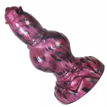 Секс-игрушка дилдо дилдо для женщин Животное дилдо Большой узел Животное пенис Толкающий жидкий силикон Коллекция собак N-DS5070