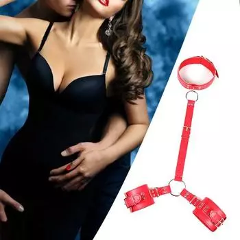Секс-игрушка для связывания шеи, уютная одежда, комплект для связывания, регулируемые наручники для связывания, ограничения под кроватью