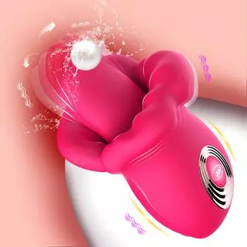 Секс-игрушка для женщин Женский клитор Оральный лизание языка Вибратор Вращающийся стимулятор сосков Оргазм Вагина Оральный секс Вибратор Взрослые Секс-игрушки для женщин