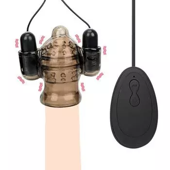 Секс-игрушки для мужчин, тренажер для головки, мужской мастурбатор, вибраторы с двумя пулями, вибратор для пениса, кольцо на член, 20 скоростей, задержка эякуляции