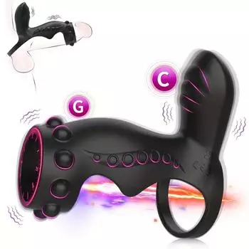 Секс-игрушки для мужчин Вибрирующее кольцо на пенис Задержка эякуляции Кольцо на член Стимуляция клитора точки G Массаж мужского пениса Игрушка для пар