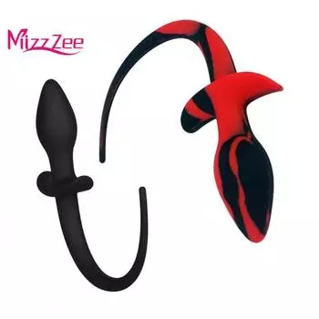 Секс-игрушки для пары, силиконовый собачий хвост, анальный стимулятор точки G, анальная пробка, расширитель, секс