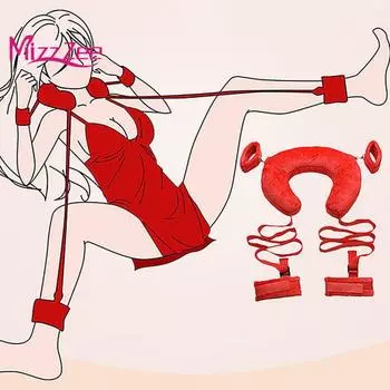 Секс-игрушки для совместного использования пары. Хлопковая подушка для секс-позиционирования. Бандаж с открытыми ногами. Наручники. Ремни. Секс-игрушка для пары.