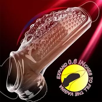 Секс-игрушки для увеличения пениса для мужчин, кольцо на член, носилки, удлинитель рукава, многоразовые товары для взрослых, эротический инструмент для пар