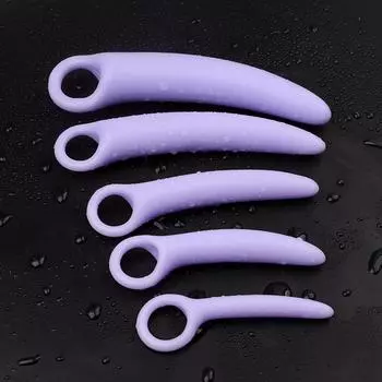 Секс-игрушки для взрослых Силиконовая анальная пробка в форме полумесяца Женская анальная пробка Дилдо Анальная стимуляция Мастурбация точки G