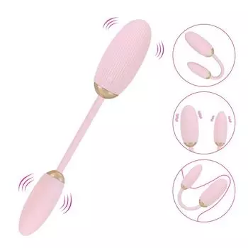 Секс-игрушки для женщин, пары, дистанционное управление, вибрирующие яйца с двойной головкой, 10-частотный стимулятор клитора, товары для взрослых Double Head