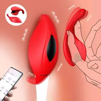 Секс-игрушки Носимые трусики с дистанционным управлением и управлением через приложение Вибраторы для женщин Стимулятор сосков и клитора Пальцы для пар Трусики-бабочки Женские секс-игрушки