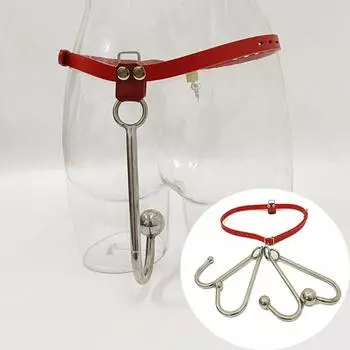 Секс-игрушки, регулируемый кожаный пояс верности с 4 размерами, анальные крючки из нержавеющей стали, БДСМ-связывание, ограничения, анальная пробка, секс-игрушки