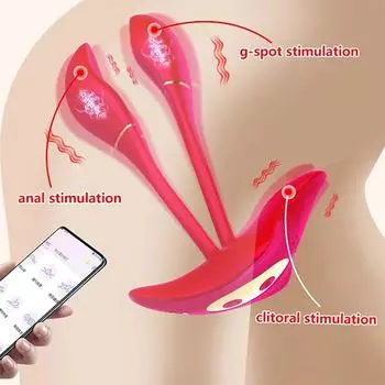 Секс-игрушки Rose для женщин, контролируемые через приложение, вибраторы для трусиков, дилдо для точки G, массажер простаты, носимые секс-игрушки для взрослых пар