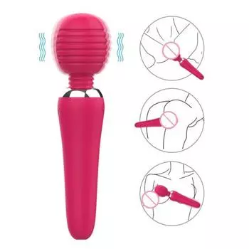 Секс-игрушки Вибрационный массажер Стильный забавный силиконовый стимулятор клитора Мастурбатор Массажная палочка для женщин