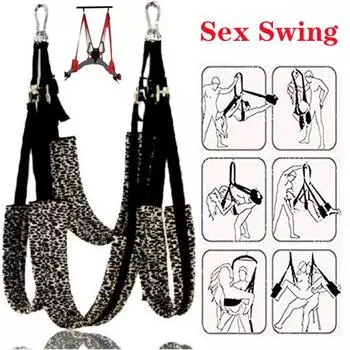 Секс-качели БДСМ Бондаж Наручники Манжеты на щиколотке Удерживающие устройства Открытые ограничения для ног Рабыни Секс-игрушки Эротические фетиш-аксессуары для женщин Секс-шоп