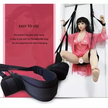 Секс-качели для пар, мягкое сиденье и подставка для ног, домашний секс, флирт, эротические подвесные дверные качели для взрослых, секс-игрушки, секс-мебель, фетиш БДСМ