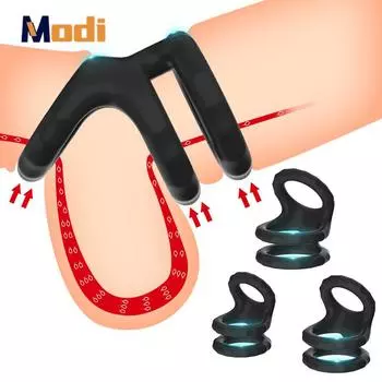 Секс Кольцо на пенис Замок Кольцо Точности Силиконовое Тройное Связывание Корней Пенис Петушиные Кольца Растяжитель Яиц Тугая Фиксация Клетка для Петуха Кок-ринг S