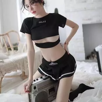 Сексуальное нижнее белье футбольный малыш сексуальное искушение костюм страсти перспектива маленькая грудь юбка JK кампус униформа чистая похоть One size