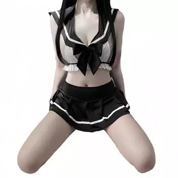 Сексуальное нижнее белье чистое желание сексуальное нежное школьница раздельный костюм юбка школьная форма колледж average size [recommended 80-62.5kg]