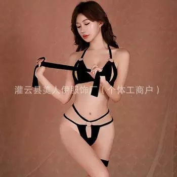 Сексуальное эротическое нижнее белье одежда больших размеров перспектива пижама женский костюм страсти униформа связанное соблазнение average size [80-65kg]